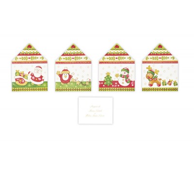 SADOCH SEGNAPACCHI NATALIZIO CON BUSTA 1 DA 4